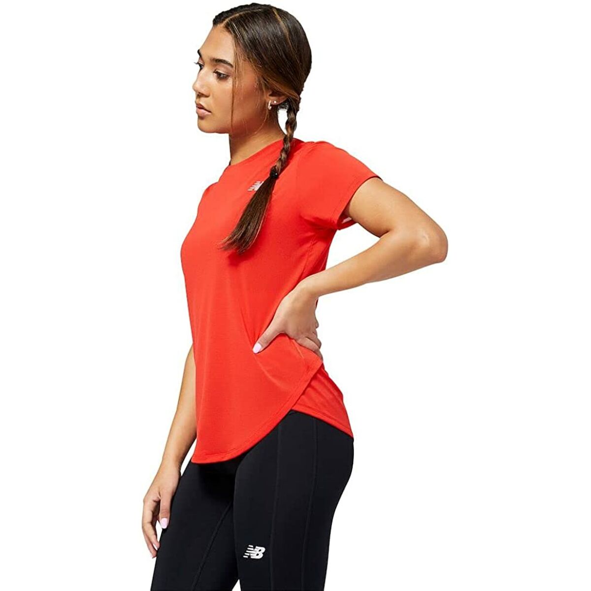 T-shirt med kortärm Dam New Balance Accelerate Röd - 2
