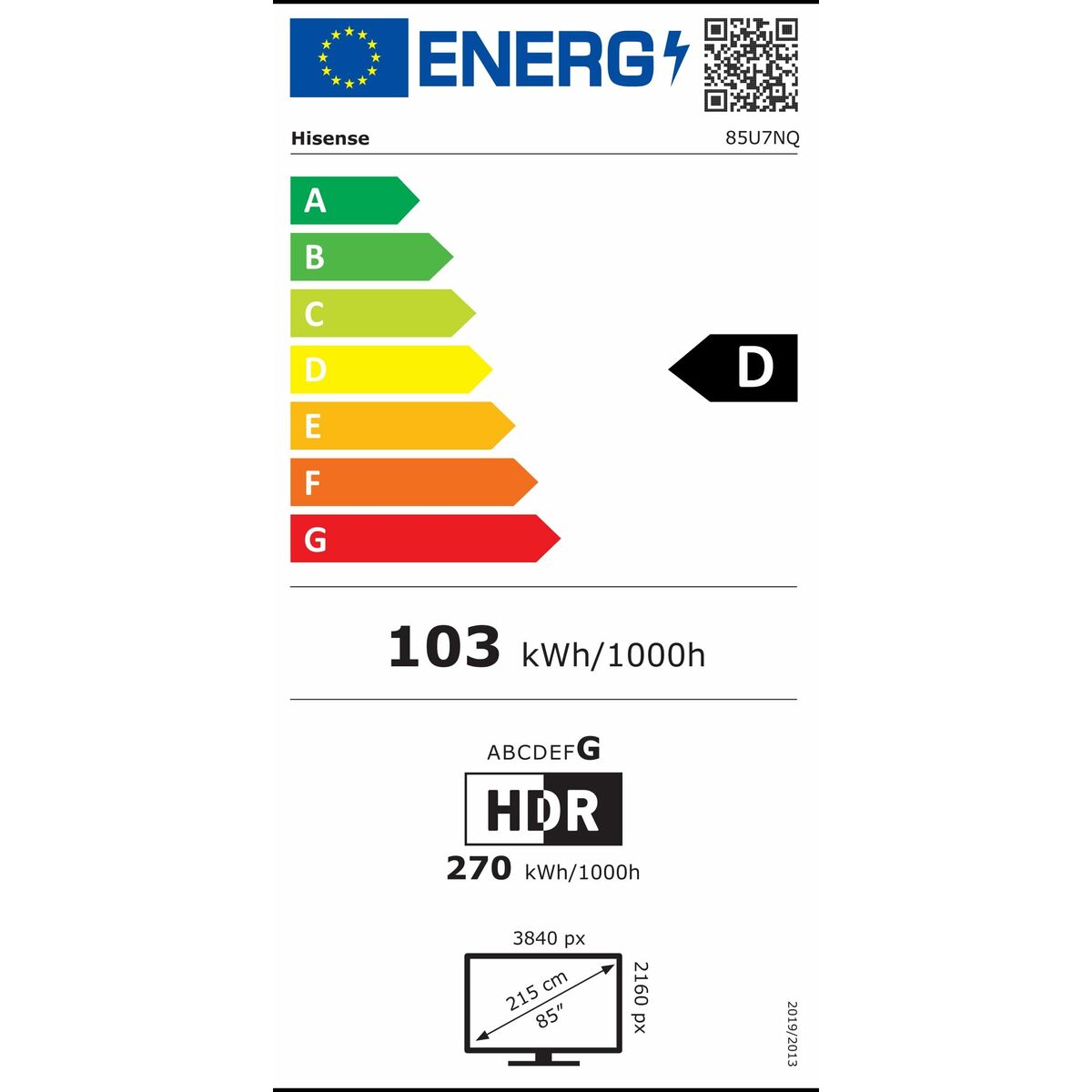 Smart TV Hisense 85U7NQ 4K Ultra HD 85" ULED - 2