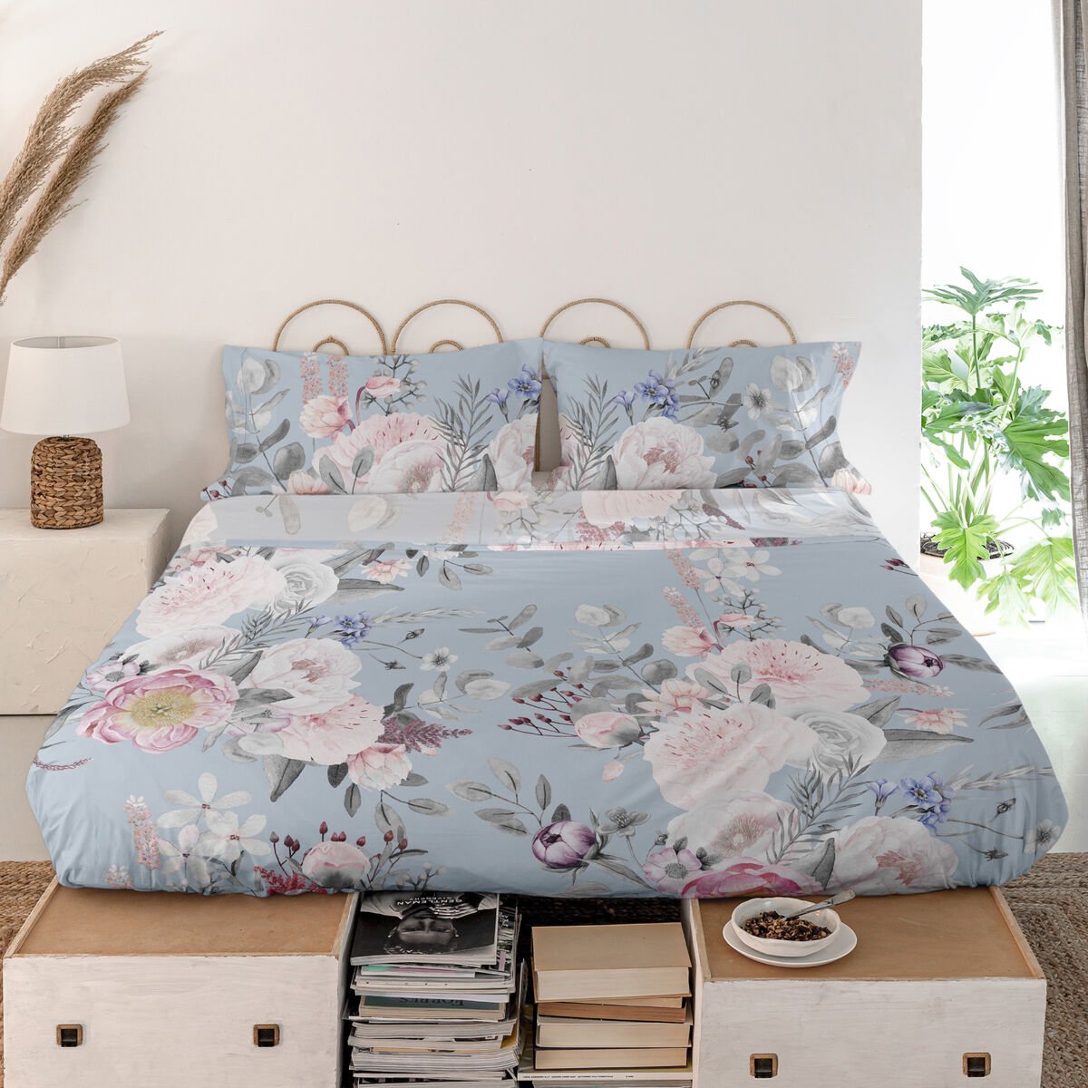 Överlakan HappyFriday Soft bouquet Multicolour 260 x 270 cm - 5