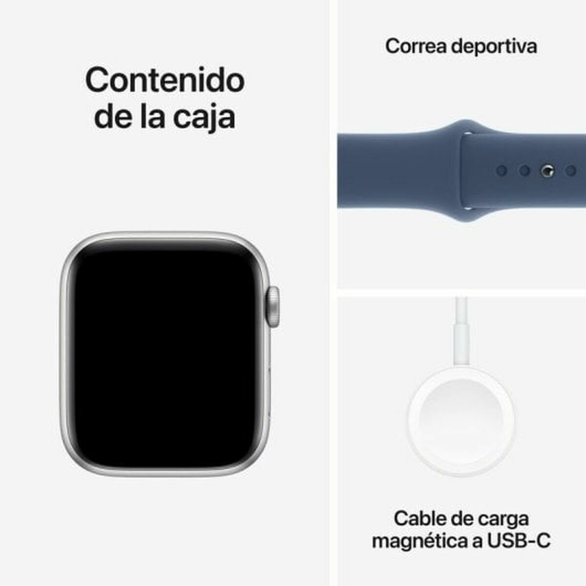 Smartklocka Apple Watch SE 1,78" Blå Silvrig Ø 44 mm - 7