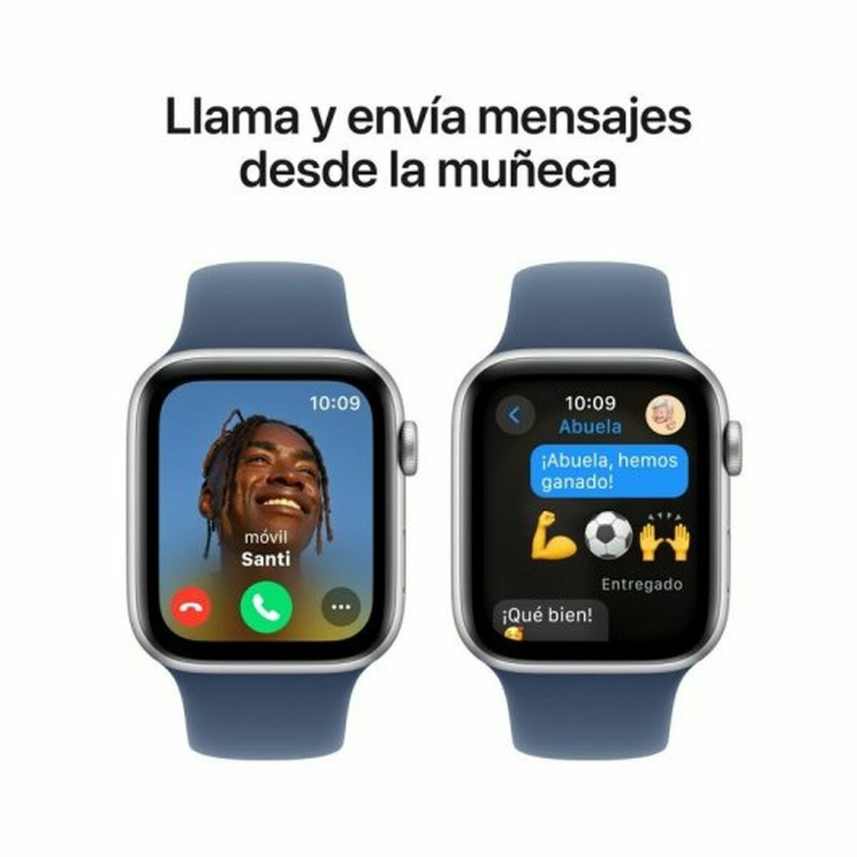 Smartklocka Apple Watch SE 1,78" Blå Silvrig Ø 44 mm - 4