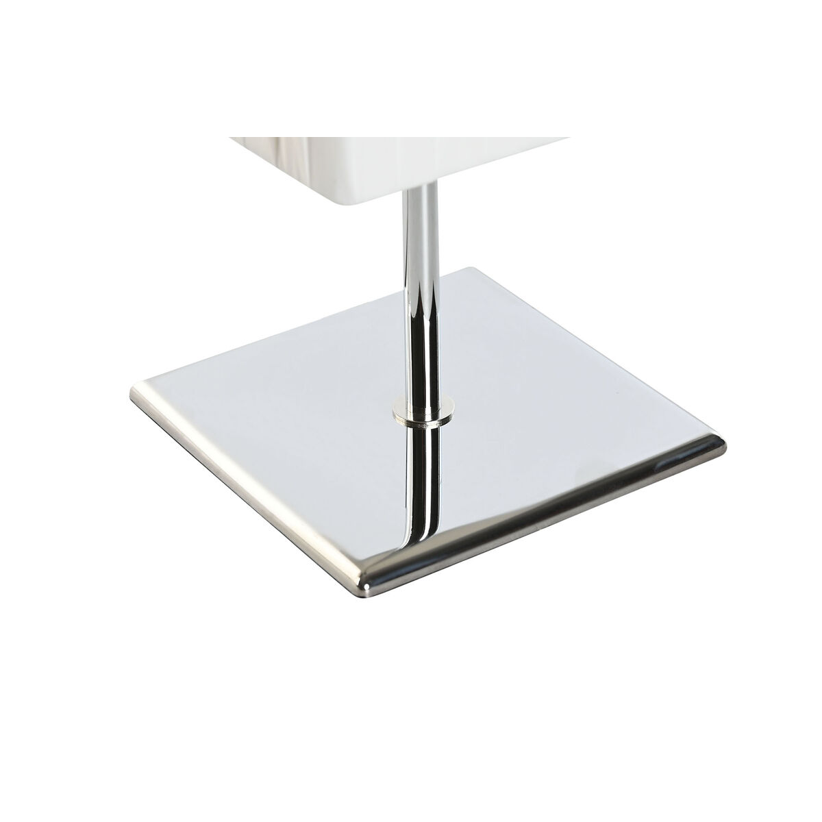 Bordslampa Home ESPRIT Vit Silvrig Polyetylen Järn 50 W 220 V 15 x 15 x 43 cm - 4