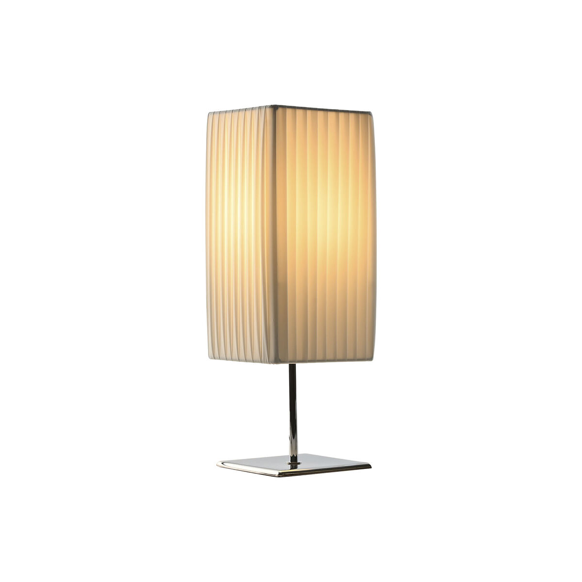 Bordslampa Home ESPRIT Vit Silvrig Polyetylen Järn 50 W 220 V 15 x 15 x 43 cm - 2