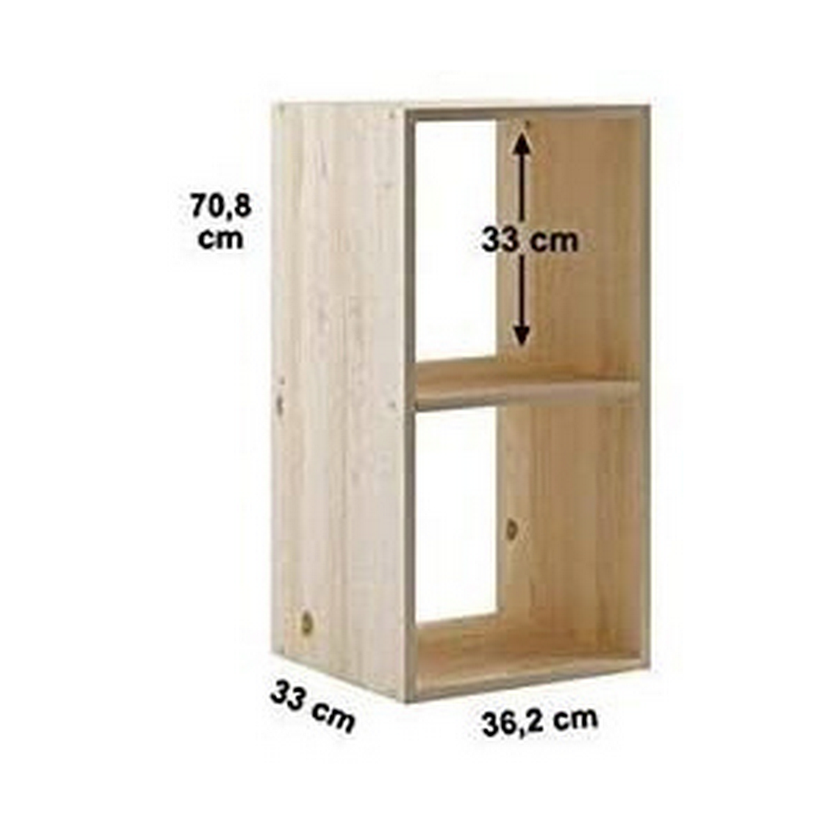 Bokhylla Astigarraga DINAMIC-2 Furu (36,2 x 33 x 70,8 cm) - 2