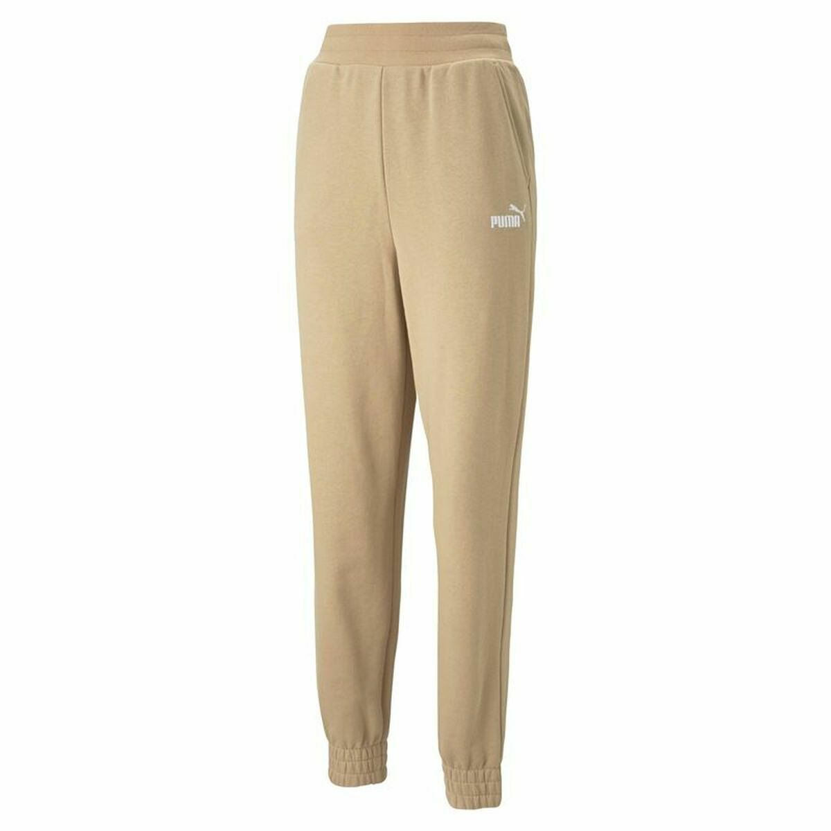 Långa träningsbyxor Puma Embroidery High Beige Kvinna - 4