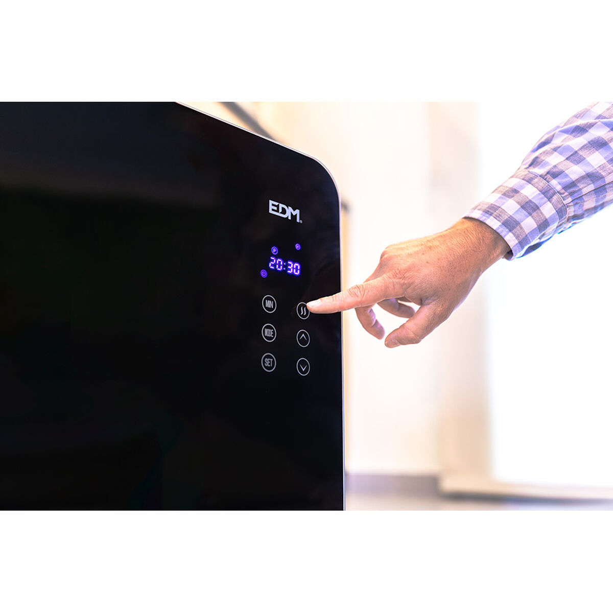 Konvektionselement EDM 07183 07183 Svart 2000 W - 6