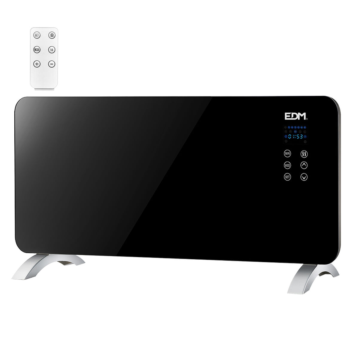 Konvektionselement EDM 07183 07183 Svart 2000 W - 3