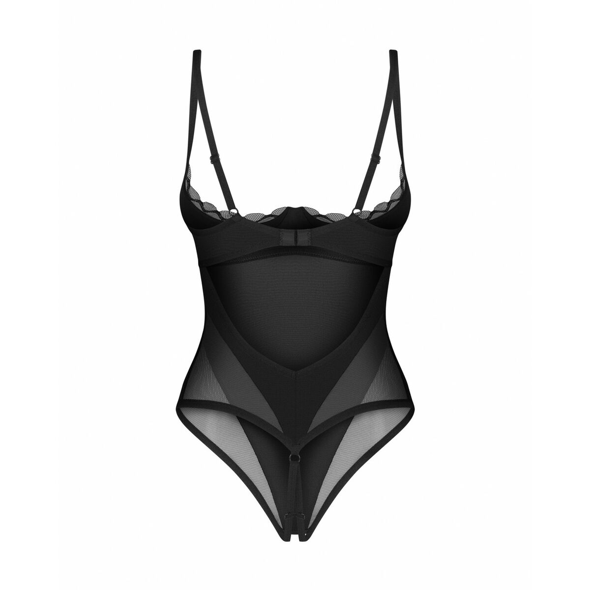 Trikåer Corset Obsessive XXL/XXXL Svart - 5