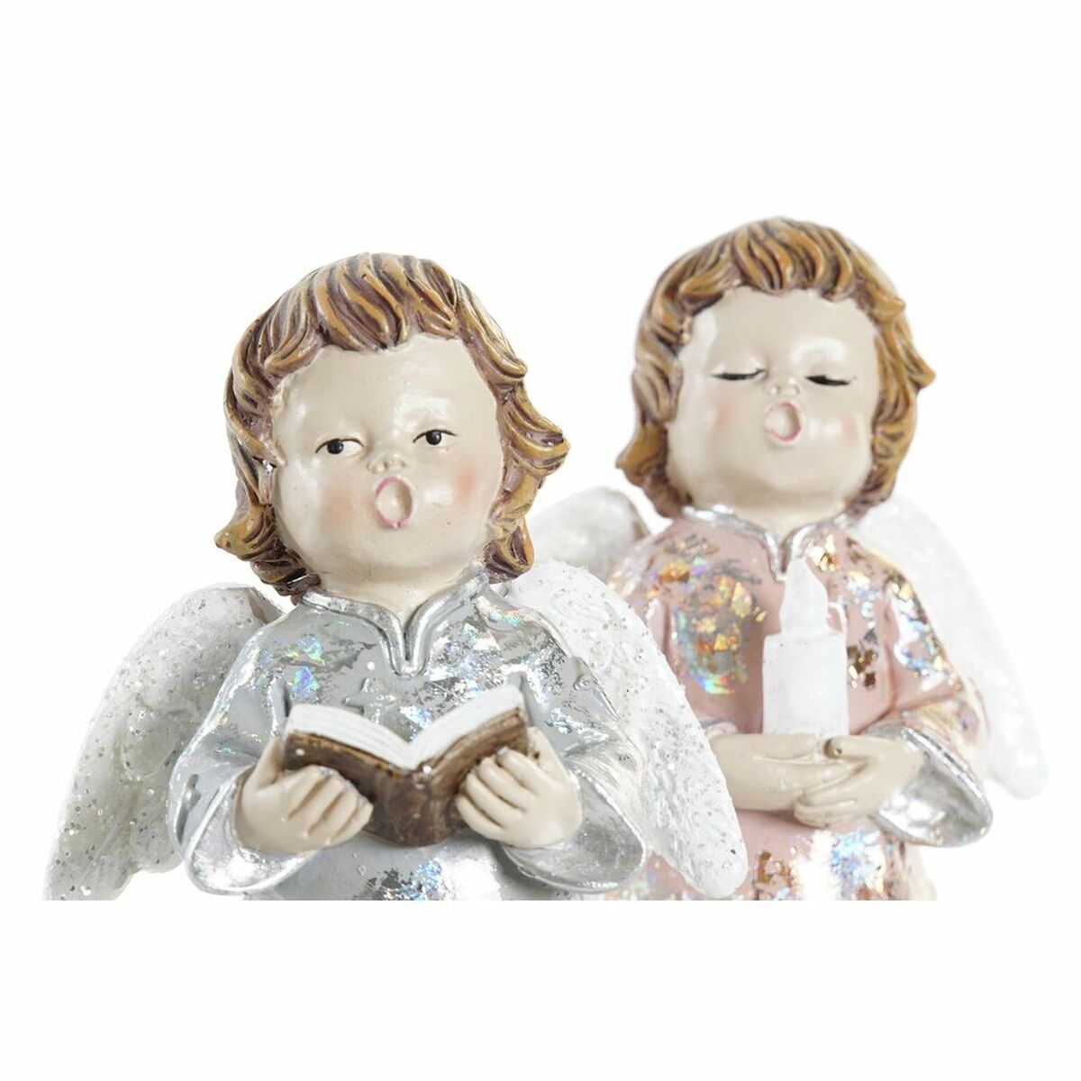 Julgranskula DKD Home Decor Harts Ängel (7 x 5 x 13 cm) (2 antal) - 3