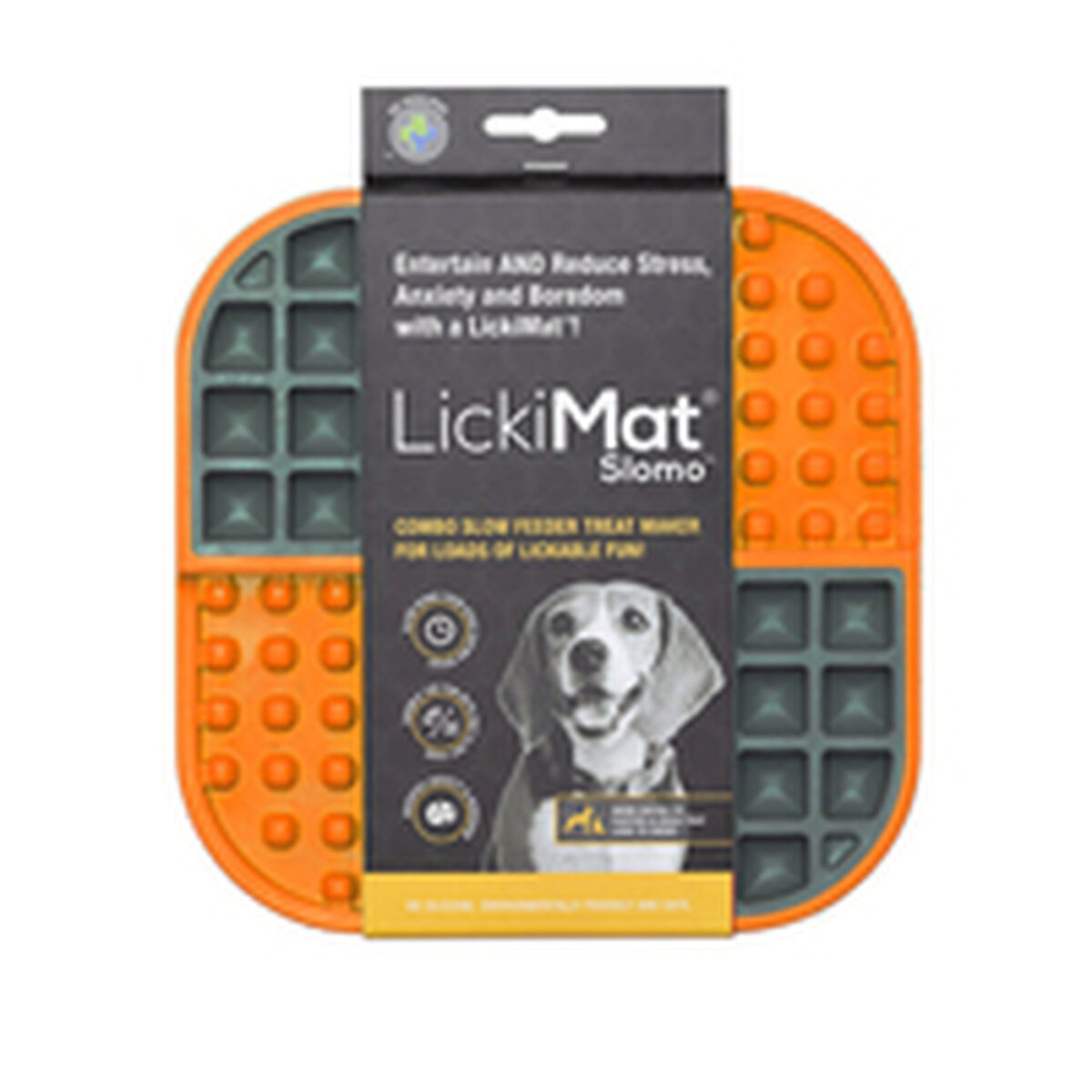 Hundmatare Lickimat Dog Slomo Orange polypropen TPR - 2