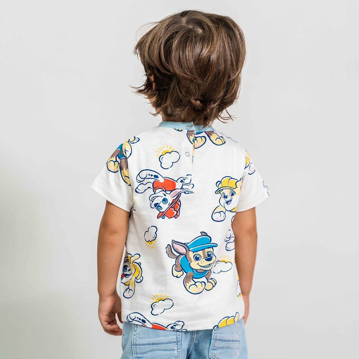 T-shirt med kortärm The Paw Patrol Beige - 3