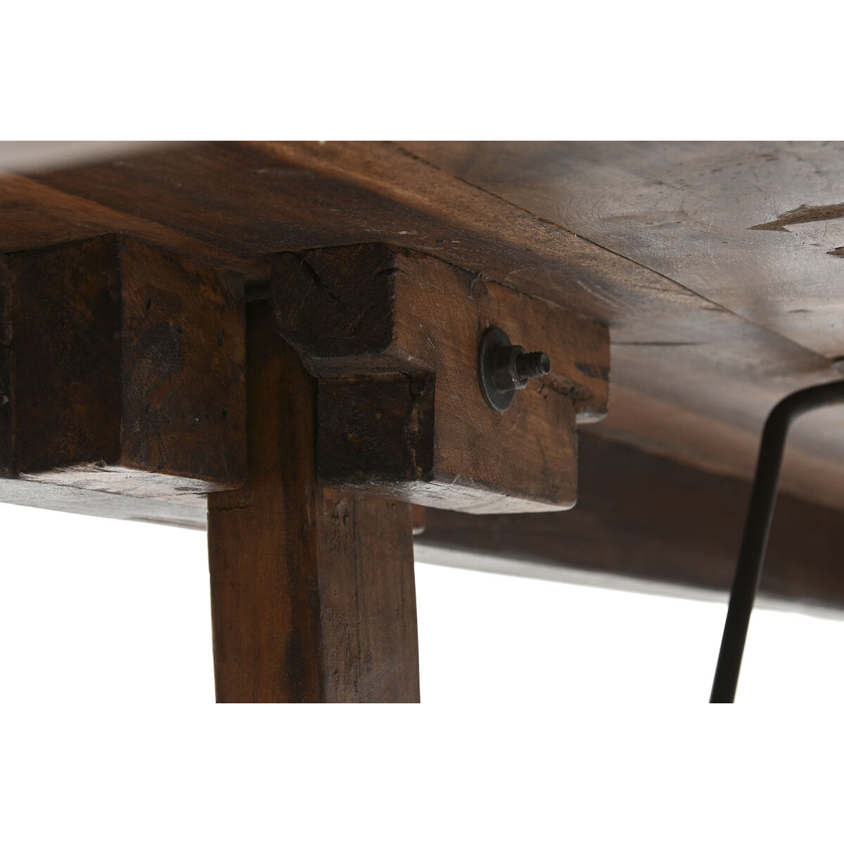 Fällbord Home ESPRIT Naturell Återvunnet Trä 240 x 90 x 77 cm - 6