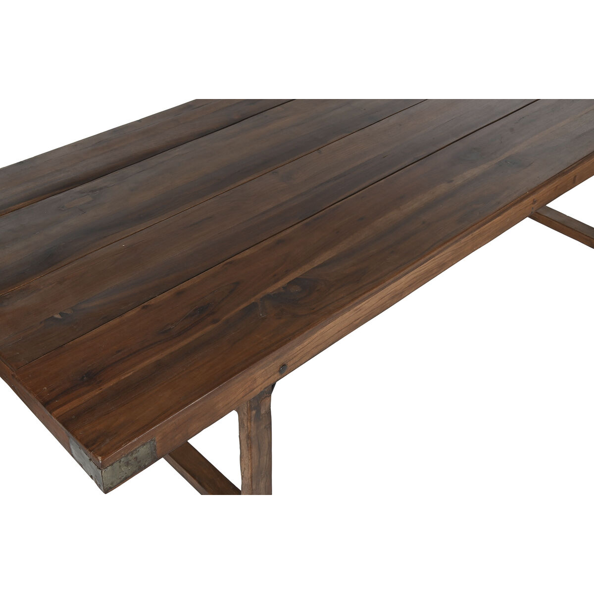 Fällbord Home ESPRIT Naturell Återvunnet Trä 240 x 90 x 77 cm - 2