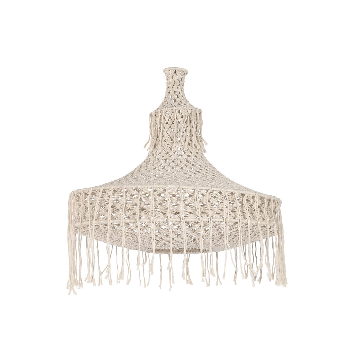 Lampskärm Home ESPRIT Naturell Boho 63 x 63 x 70 cm