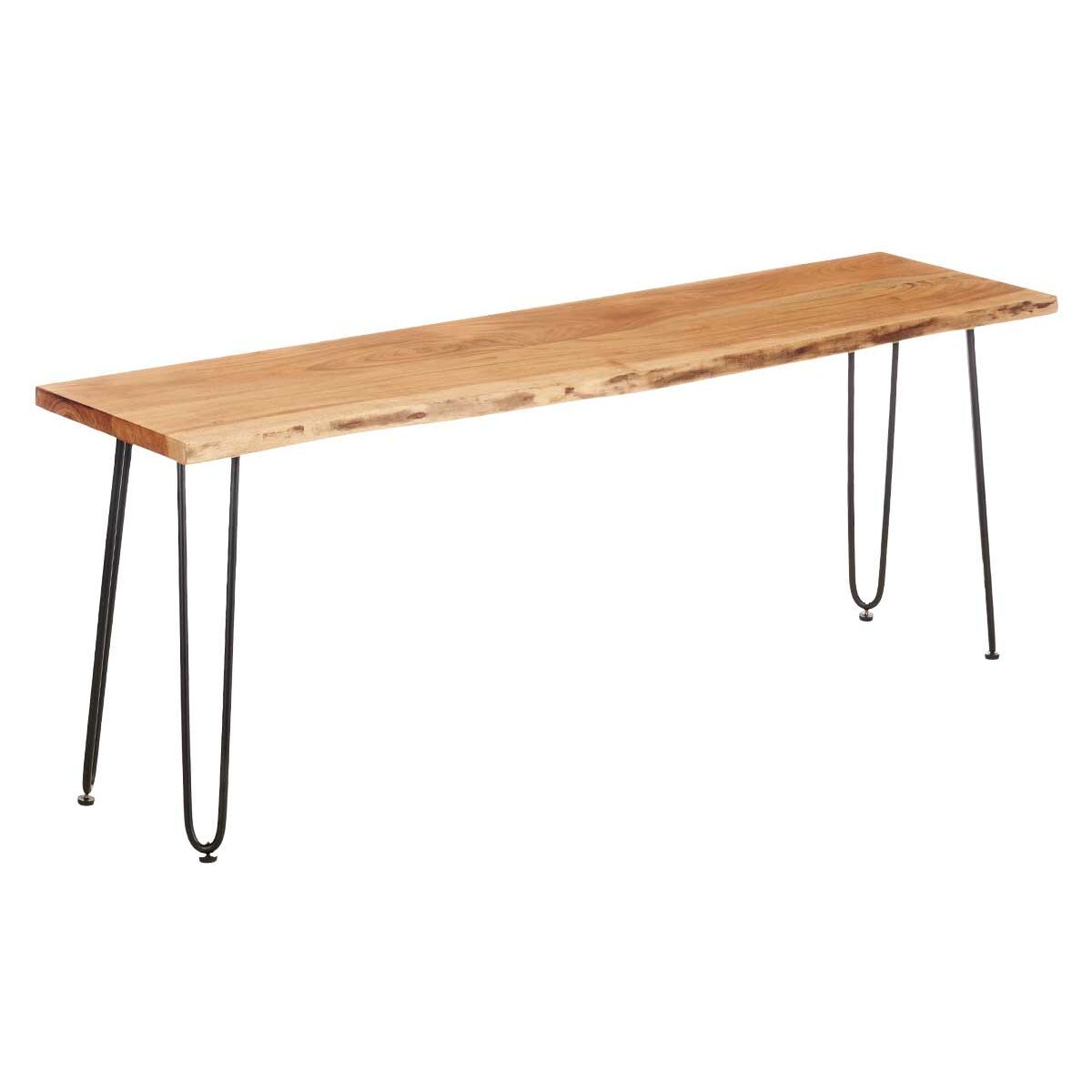 TV-bord Gift Decor Live Edge Brun Svart 140 x 37 x 52 cm 140 x 5,5 x 37 cm - 4