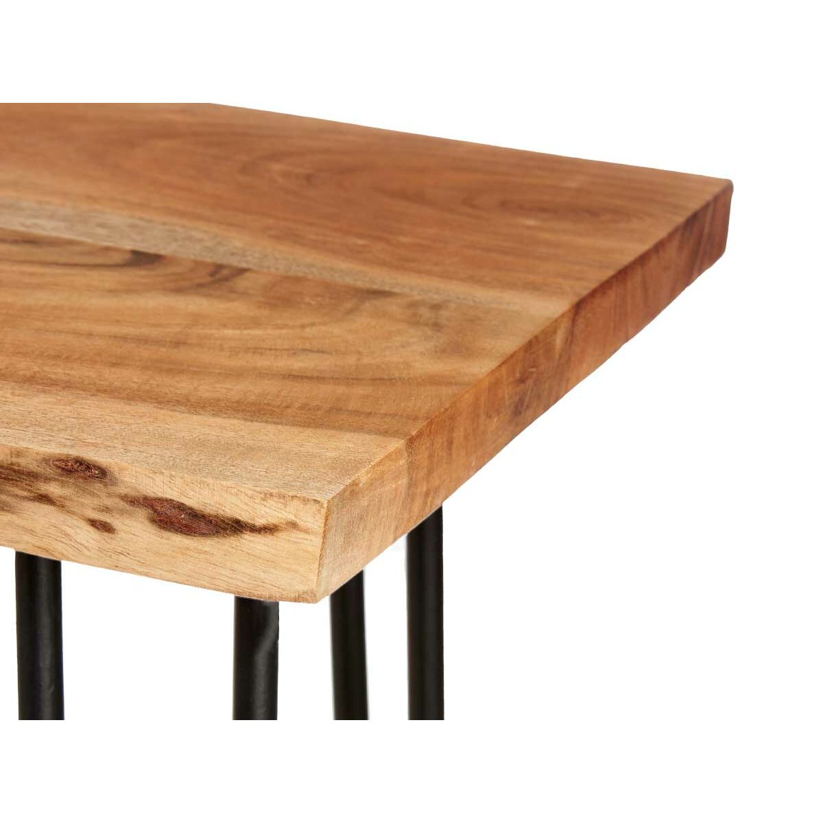 TV-bord Gift Decor Live Edge Brun Svart 140 x 37 x 52 cm 140 x 5,5 x 37 cm - 2