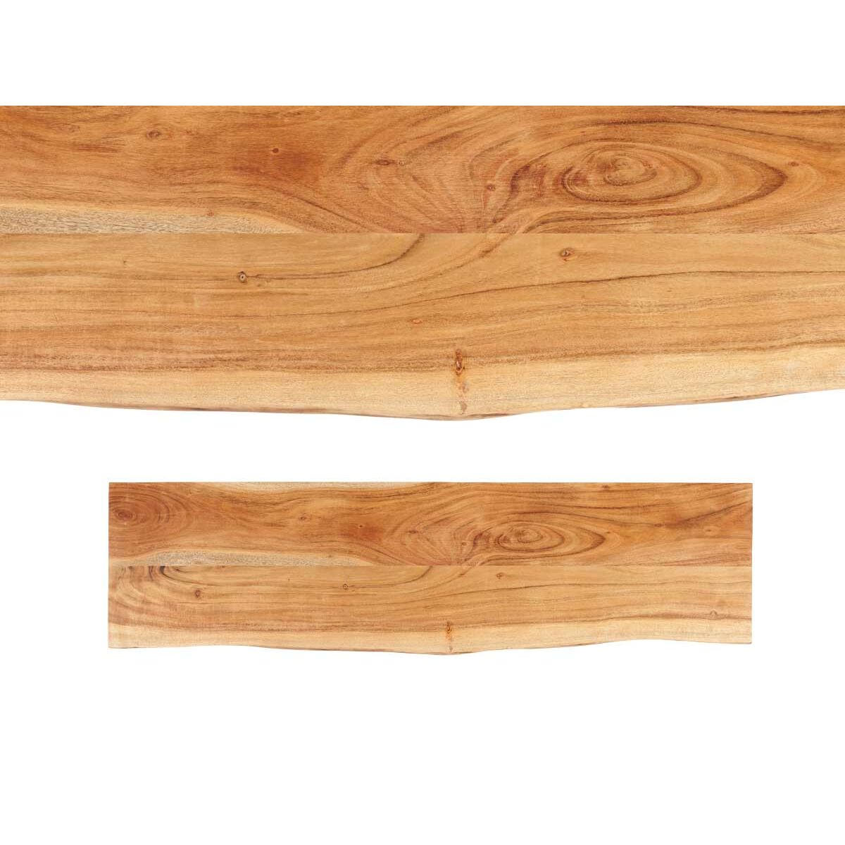 TV-bord Gift Decor Live Edge Brun Svart 140 x 37 x 52 cm 140 x 5,5 x 37 cm - 5