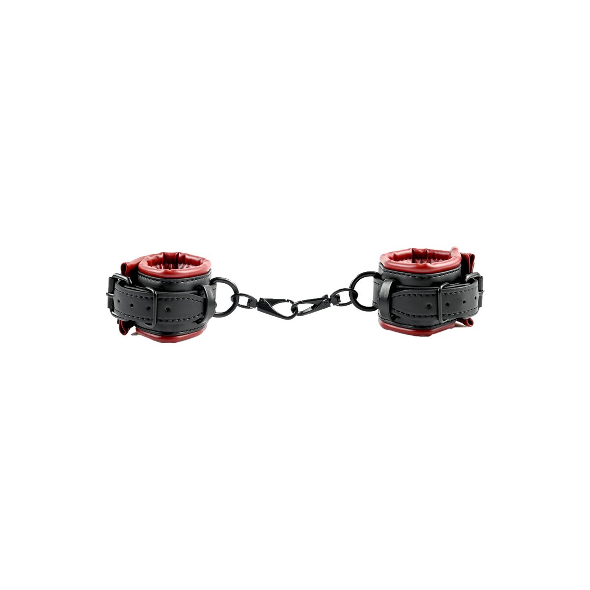 Spread the Love Bar Sportsheets Saffron Spreader Bar & Cuff Set Svart Vegan Justerbar - 7