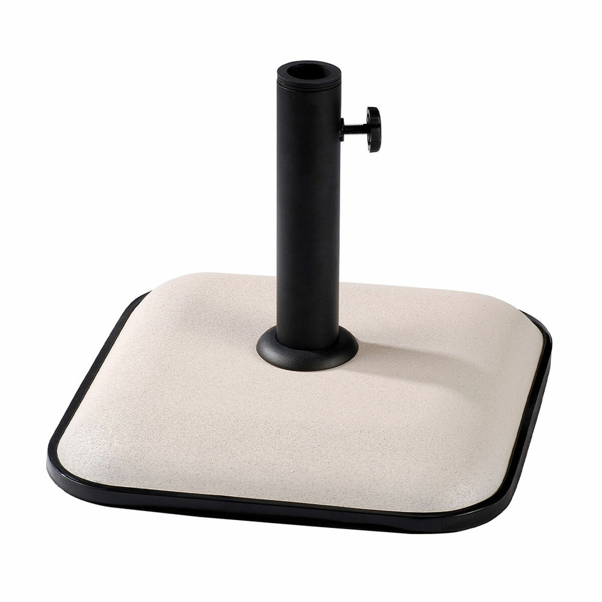 Parasollfot Marbueno Vit 35 x 5 x 35 cm Fyrkantig