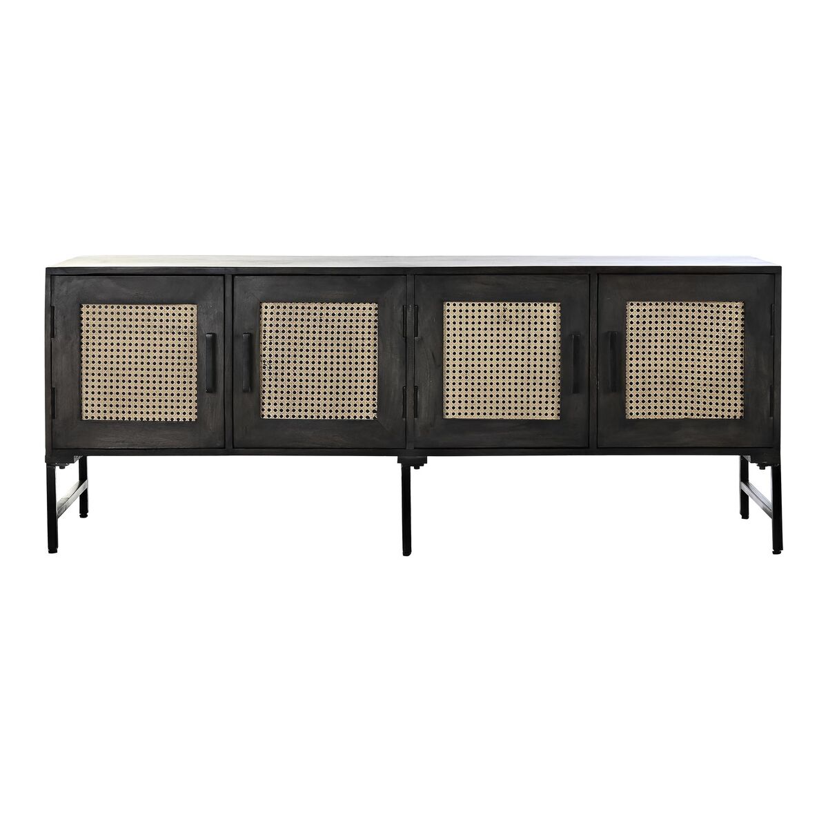 Skänk DKD Home Decor   Brun Rattan Mangoträ 155 x 40 x 61,5 cm - 11