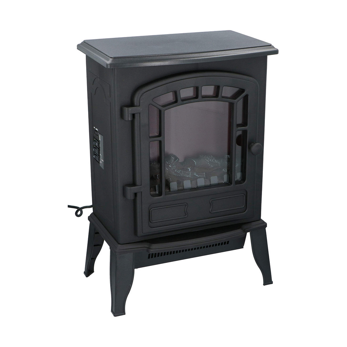 Dekorativ och elektrisk öppen spis för vägg Classic Fire Torino Svart 2000 W 56,5 x 24 x 38 cm - 11