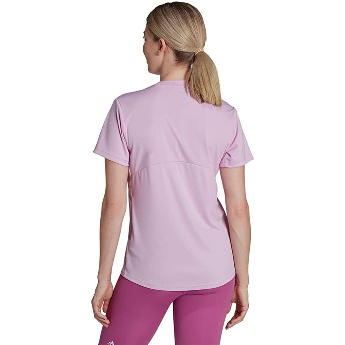 T-shirt med kortärm Dam Adidas Primeblue Plommon - 3