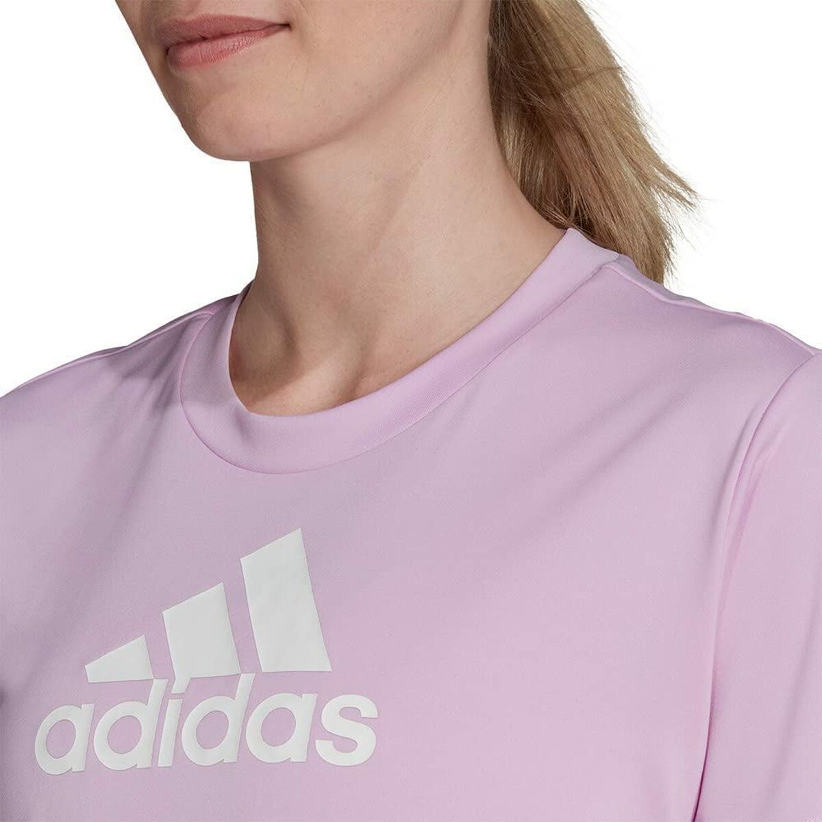 T-shirt med kortärm Dam Adidas Primeblue Plommon - 4