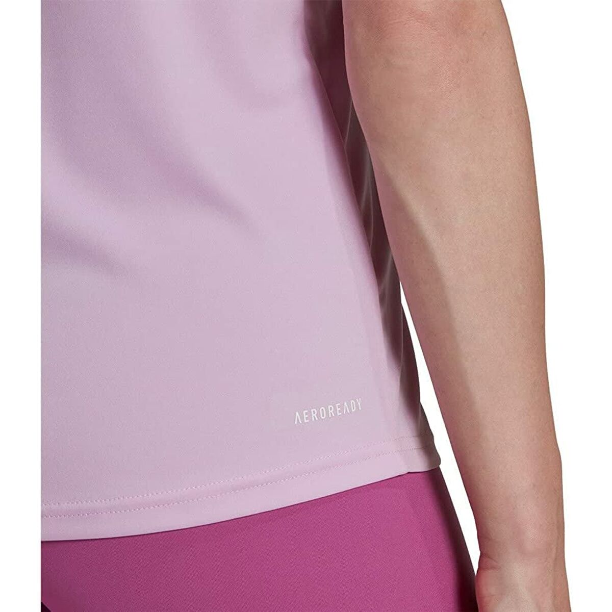 T-shirt med kortärm Dam Adidas Primeblue Plommon - 5