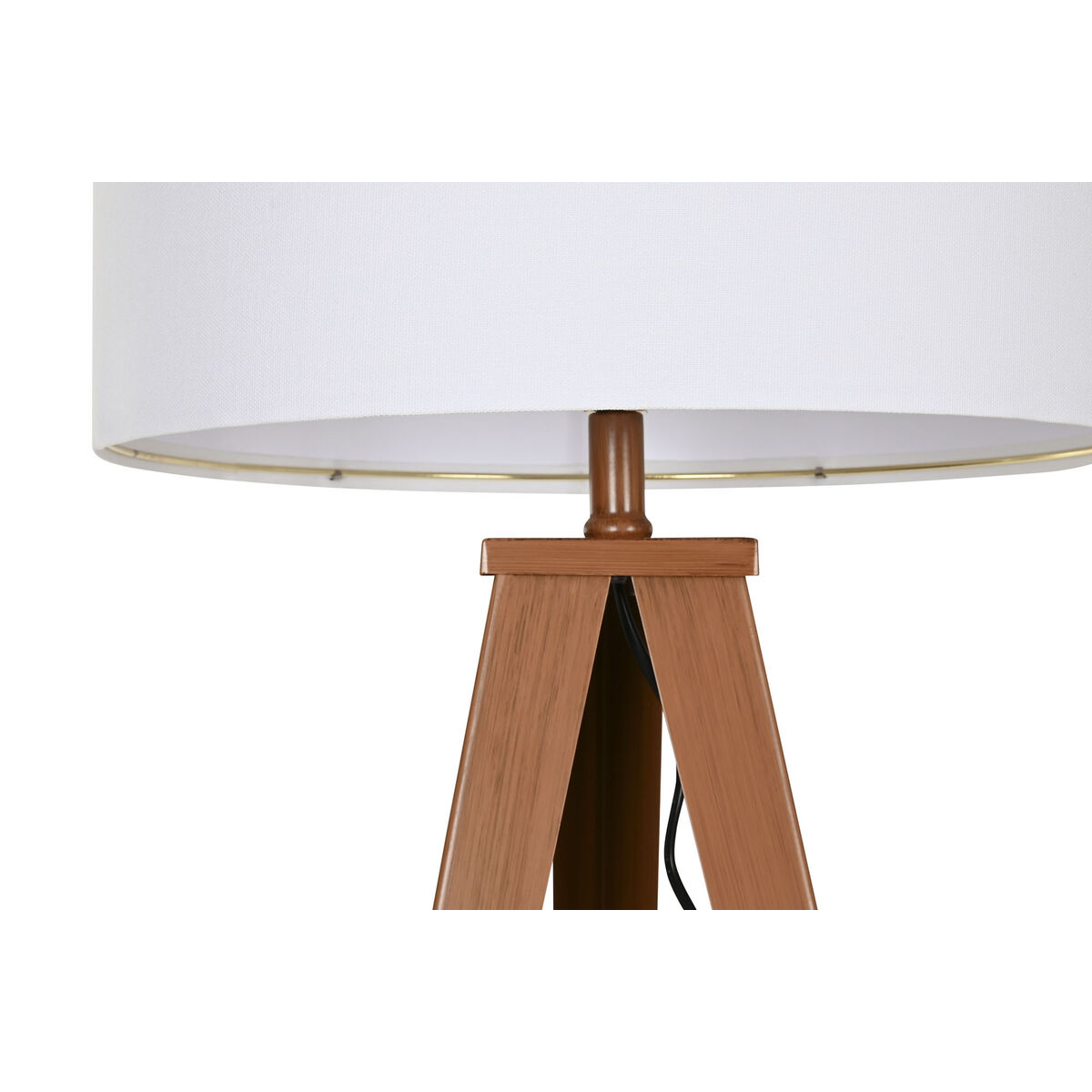 Golvlampa Home ESPRIT Brun Trä Metall Aluminium 40 x 40 x 153 cm (3 Delar) - 2