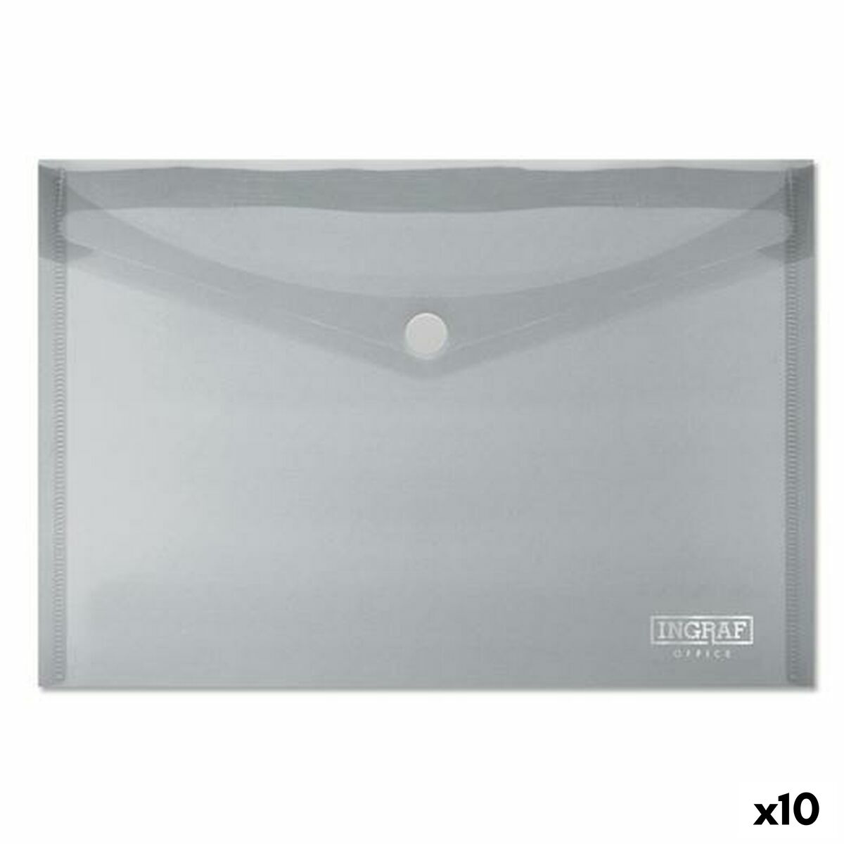 Dokumenthållare Ingraf Plast Transparent Lås A5 (10 antal) - 2