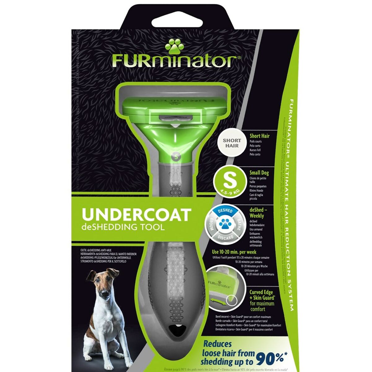 Hundeborste Furminator FUR151081 Liten Svart - 2