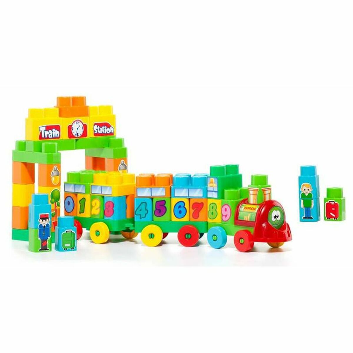 Lastbil med byggklossar Moltó Train Station (70 pcs) - 2