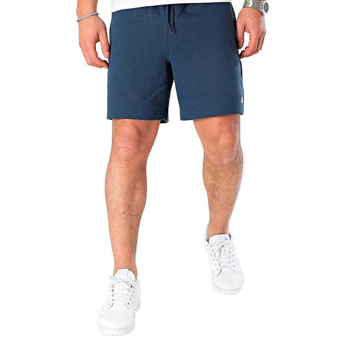 Träningsshorts New Balance SPORT ESSENTIALS FRENCH TERY SHORT 7 MS41520 NNY Marinblå