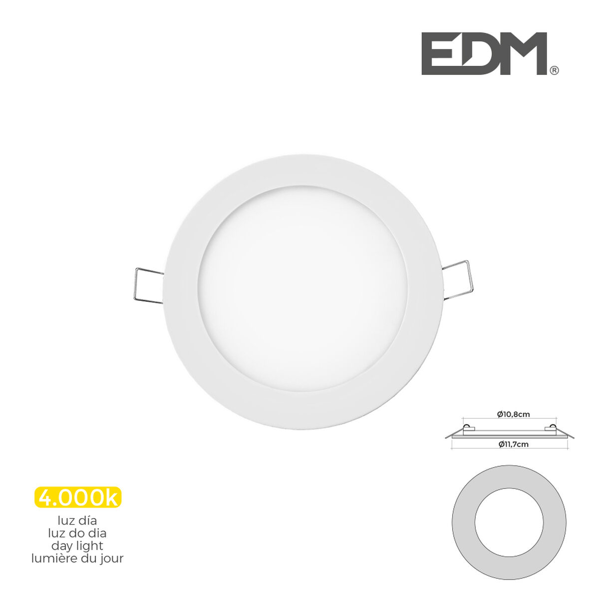 Downlight LED EDM 31602 A G 6 W 320 Lm (4000 K) - 5