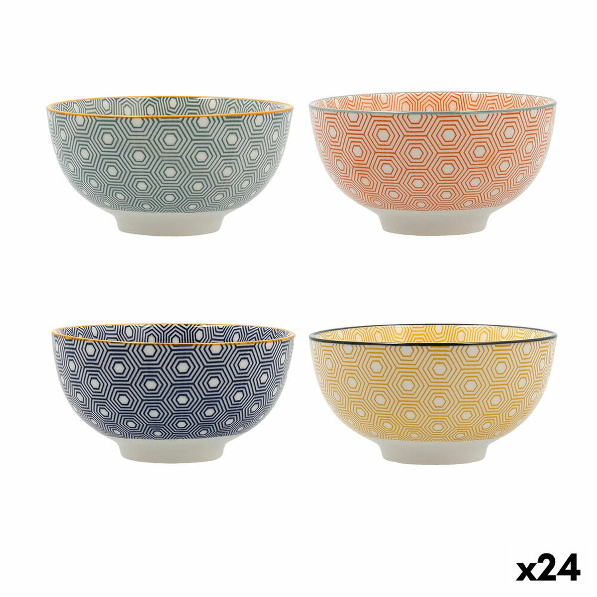 Skål Quid Pippa Keramik Multicolour (11 cm) (Pack 24x) - 13