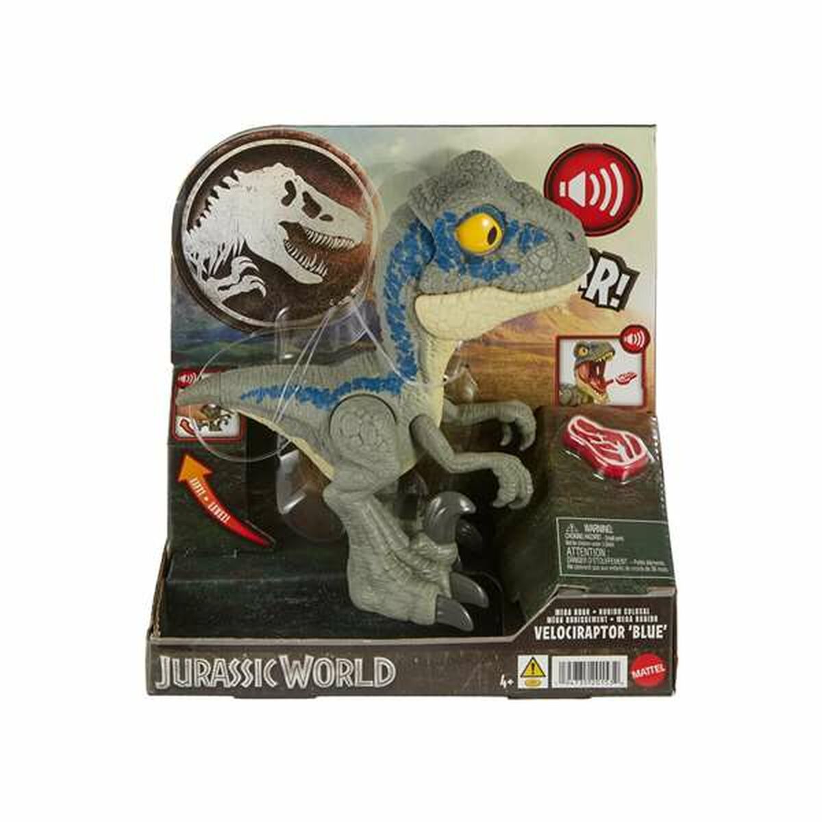 Dinosaurie Mattel Velociraptor Blue - 6