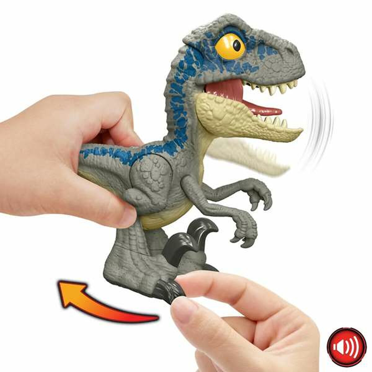 Dinosaurie Mattel Velociraptor Blue - 2