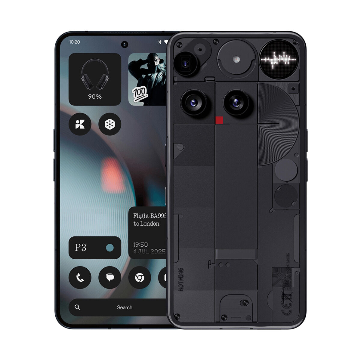 Smartphone Nothing Nothing Phone 3 5G 6,67" Octa Core 16 GB RAM 256 GB Svart