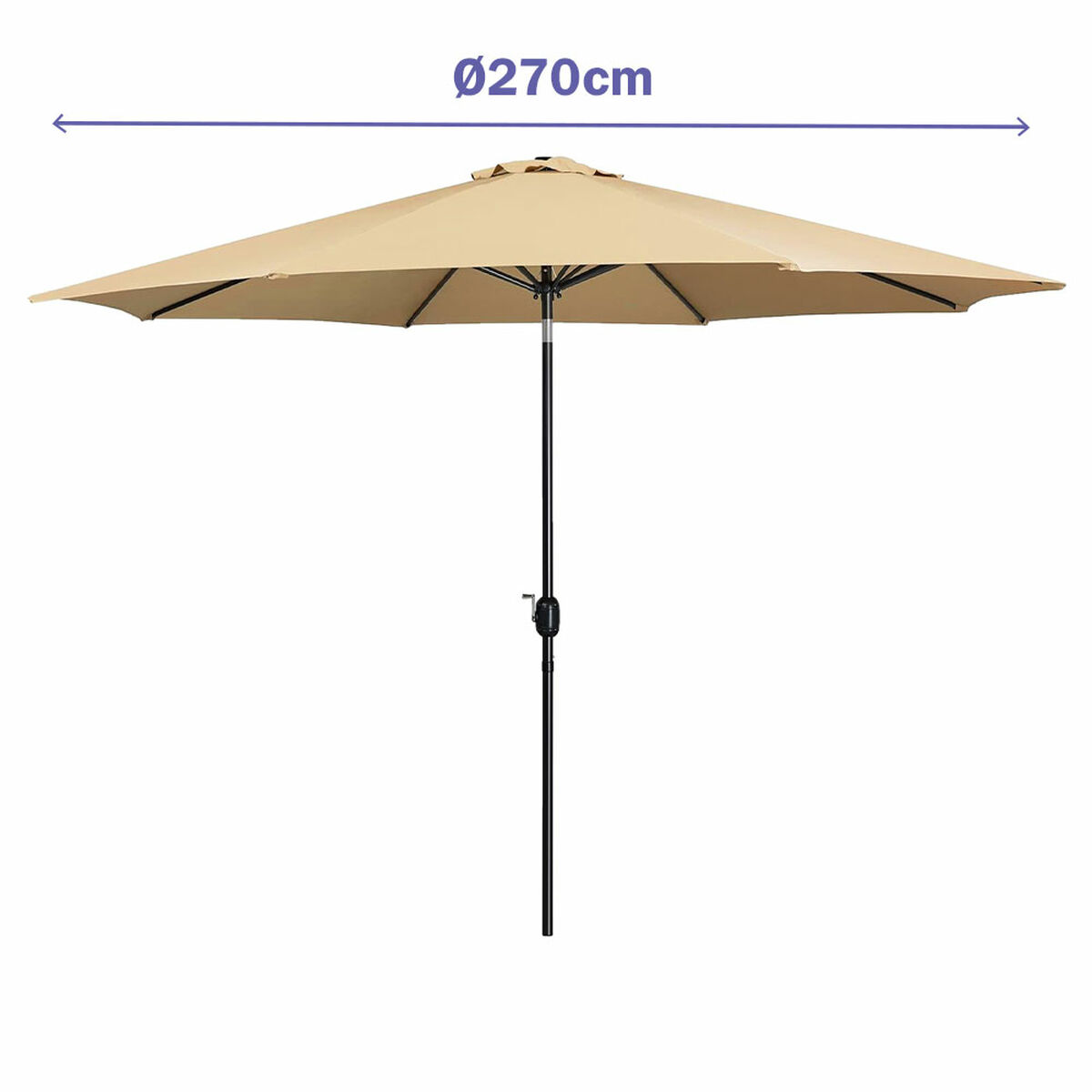 Naperny? Marbueno Brun Ø 270 cm - 2