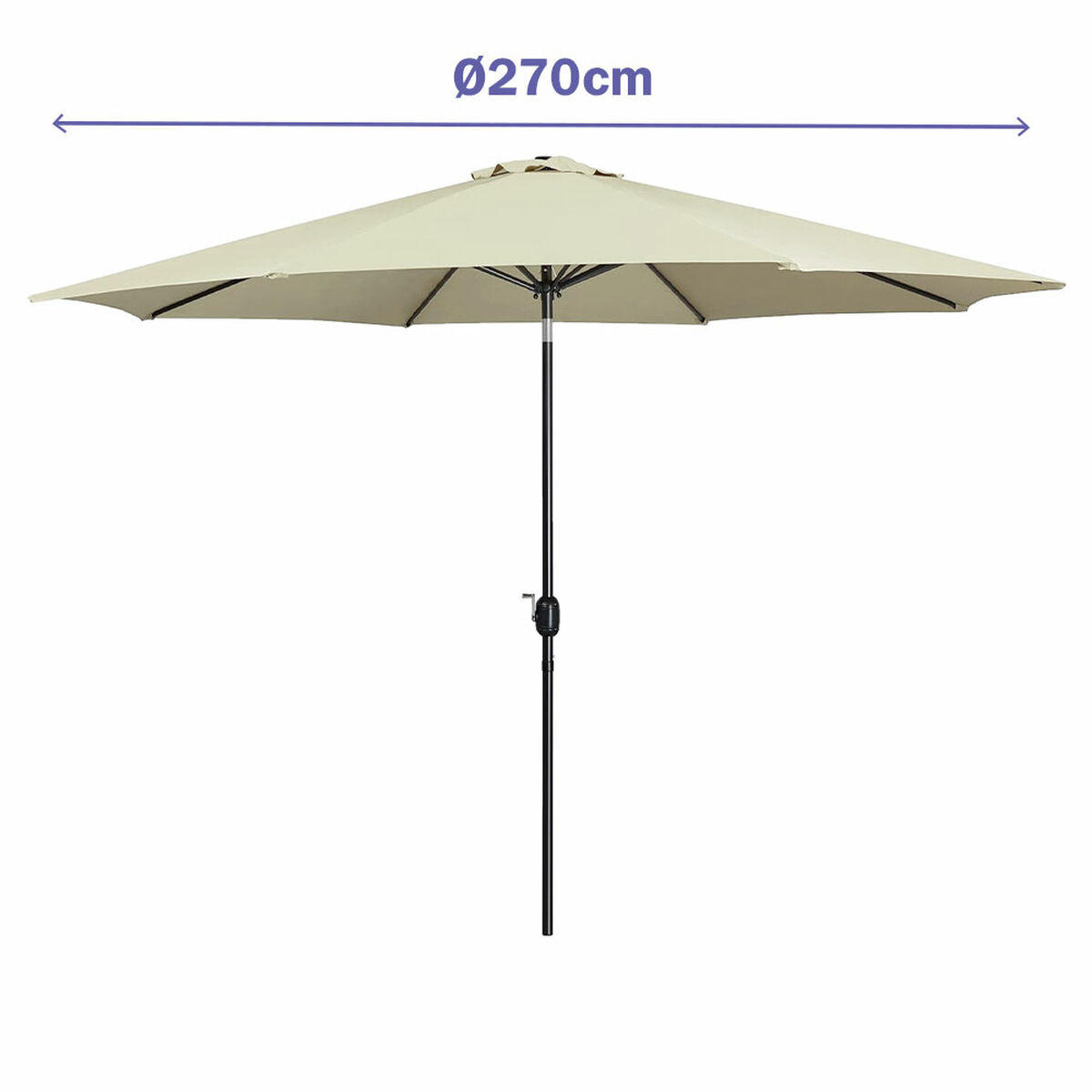 Naperny? Marbueno Beige Ø 270 cm - 2