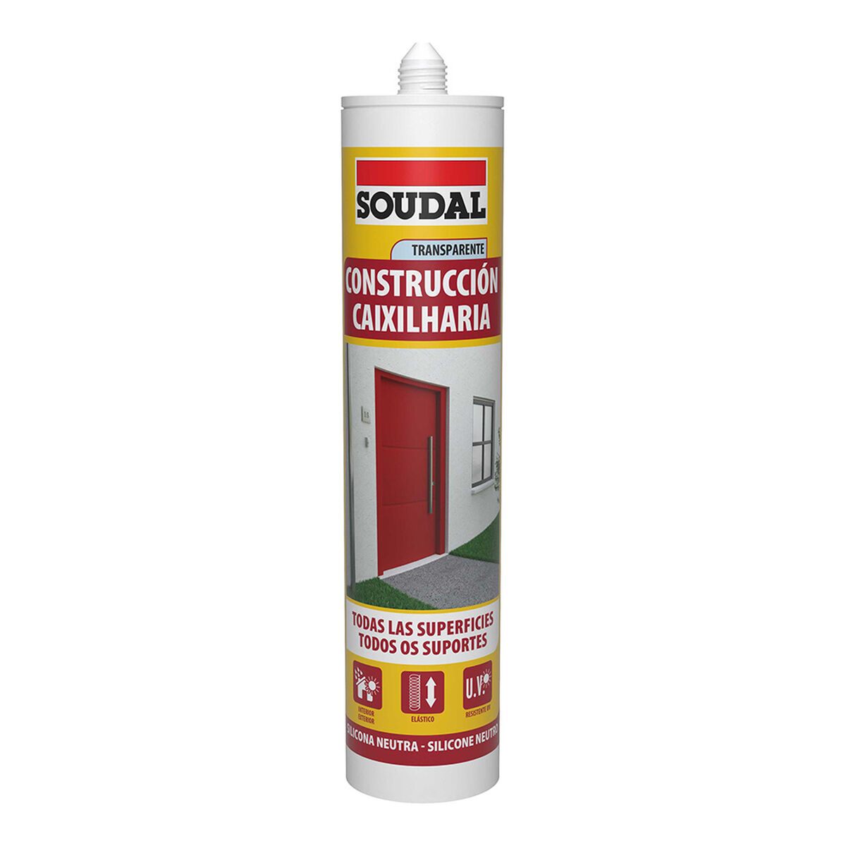 Silikon Soudal 115785 Bygge Genomskinligt 290 ml - 3