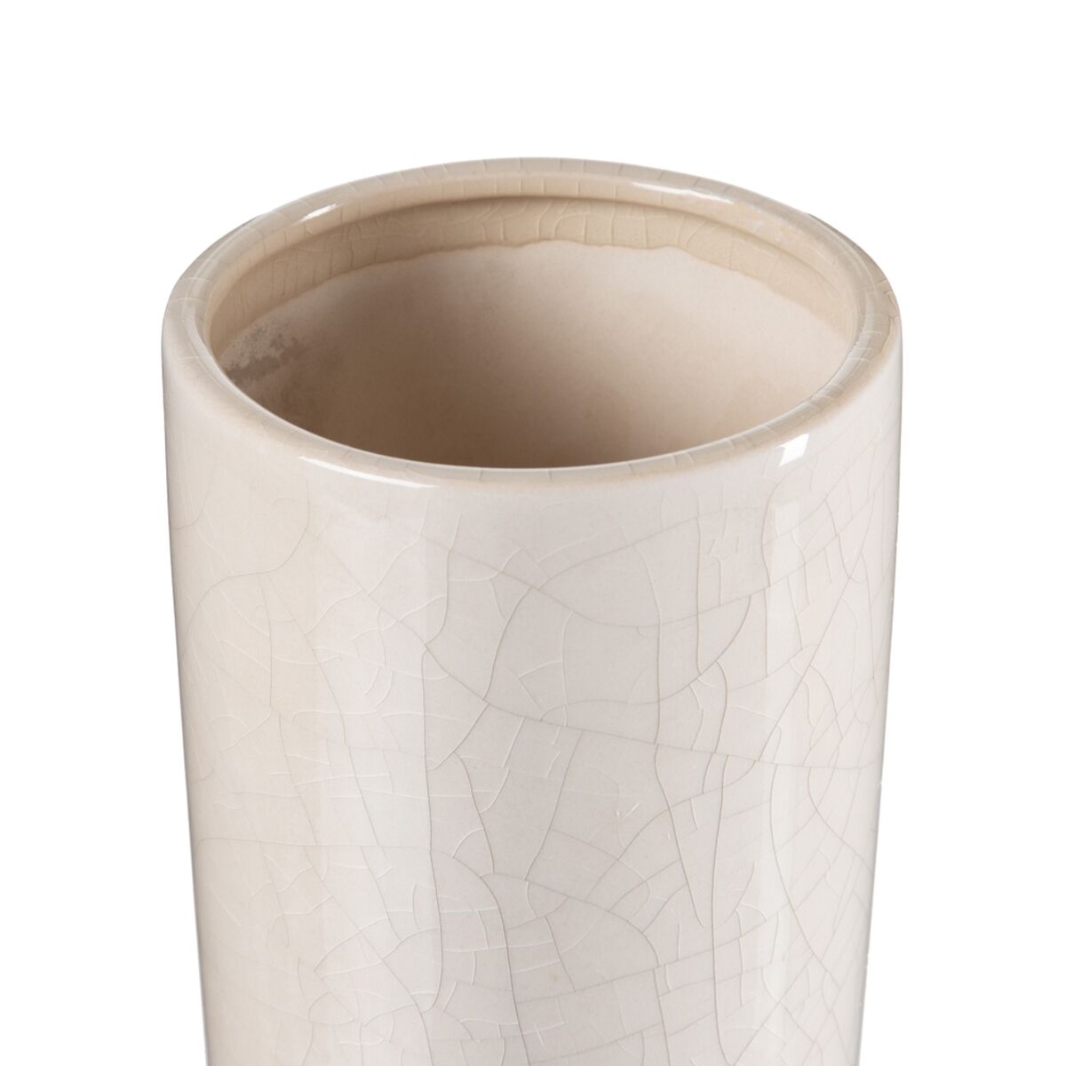 Vas 13 x 13 x 33 cm Keramik Beige - 4