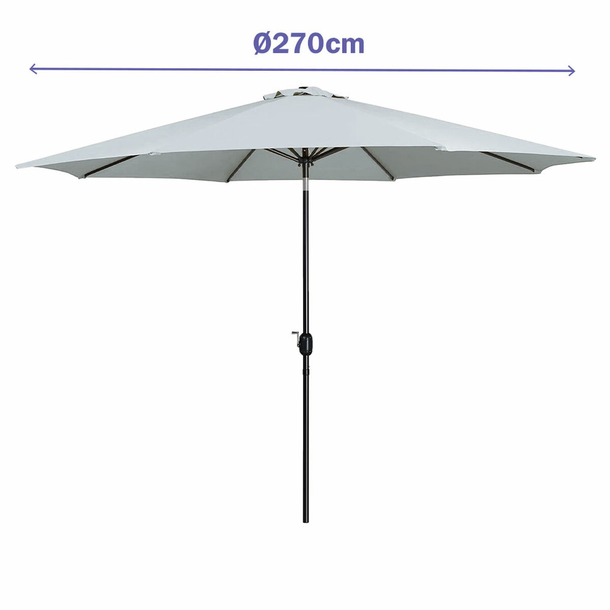 Naperny? Marbueno Vit Ø 270 cm - 2