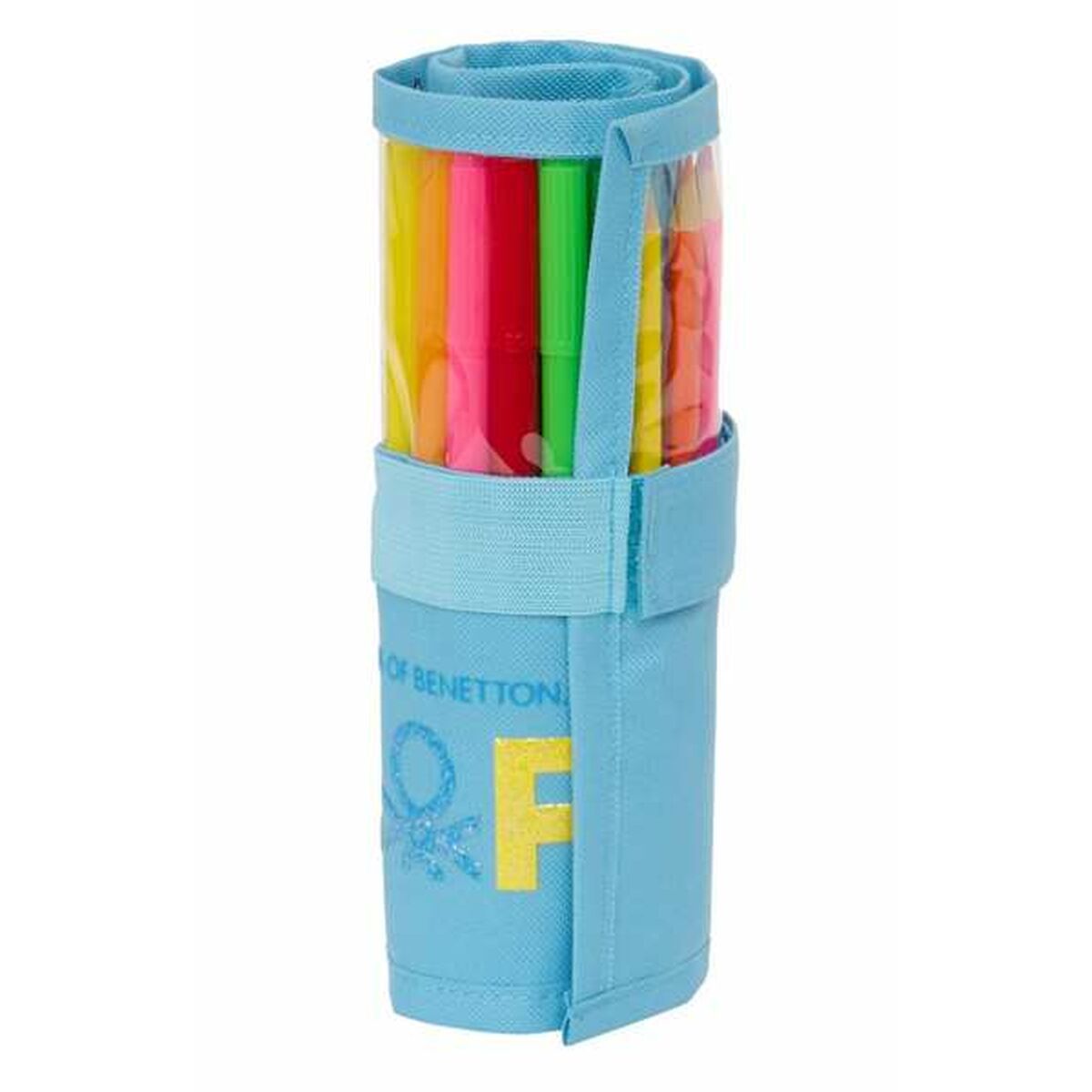 Pennfodral Benetton Spring 7 x 20 x 7 cm Hoprullningsbara