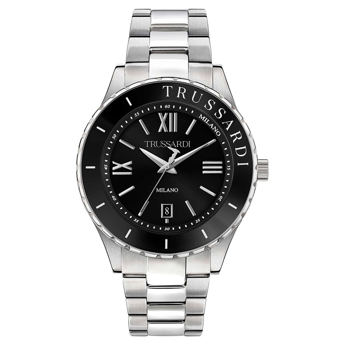 Herrklocka Trussardi R2453143010 Svart Silvrig