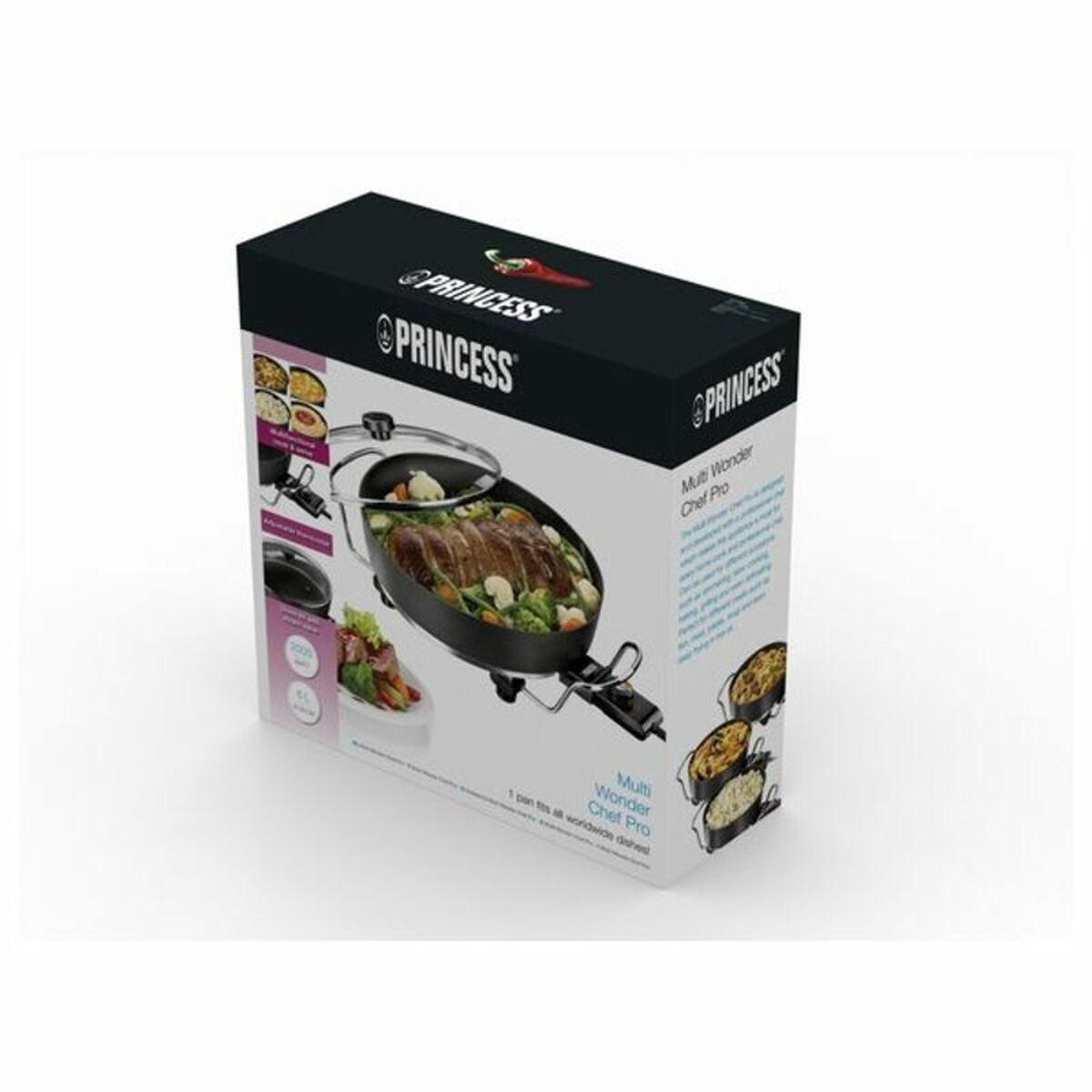 Mångfunktionell Grillpanna Princess 01.162367.01.001 Elektrisk - 5