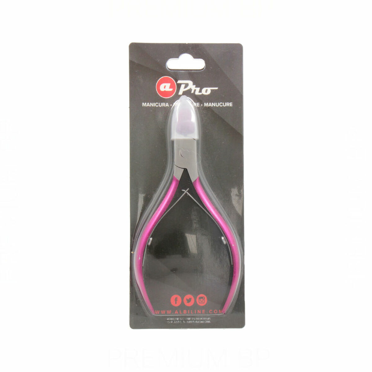 Nagelklippare Albi Pro 7203/10 Fuchsia (10 cm) - 2