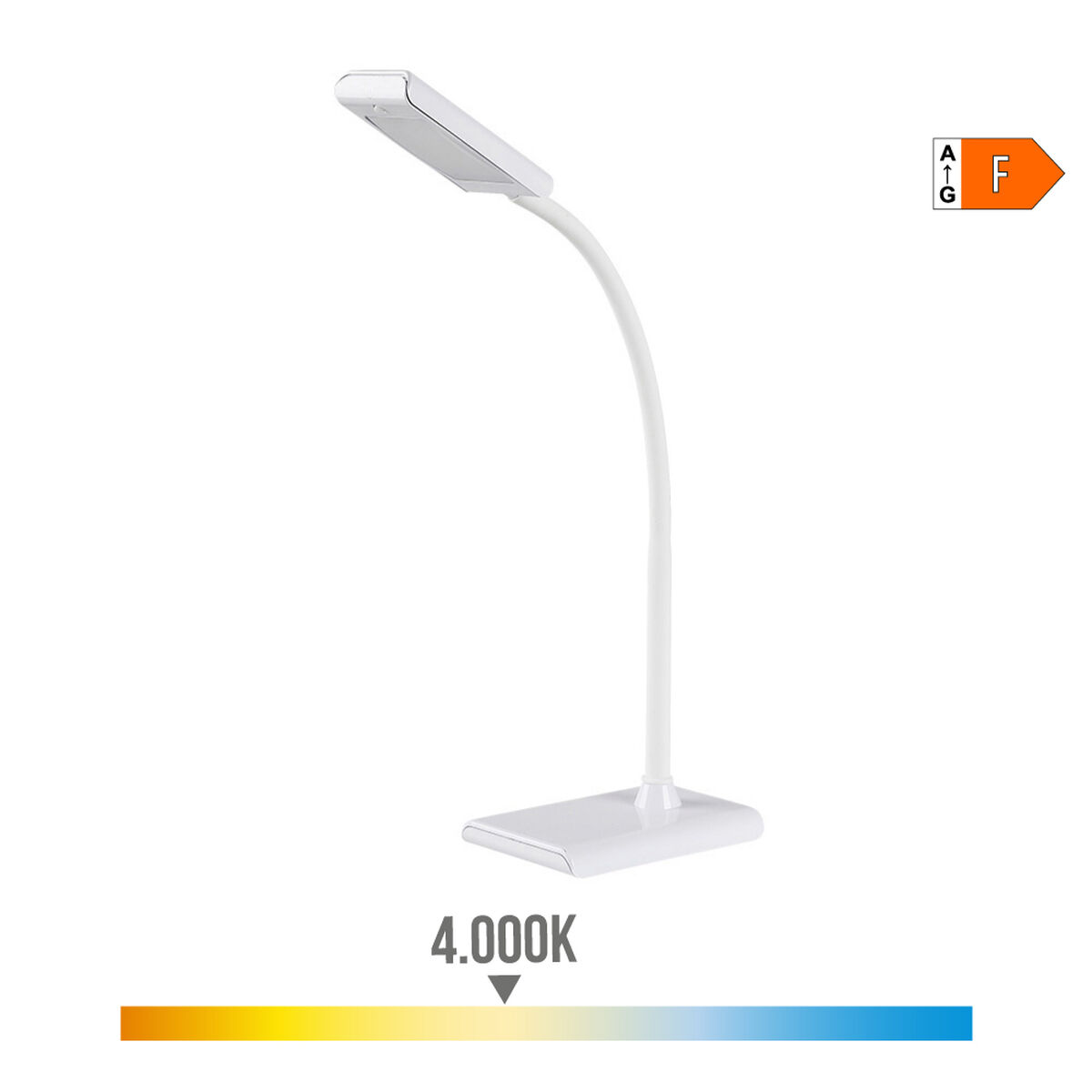 Skrivbordslampa EDM 30116 Vit polypropen 7 W 400 lm 9 x 13 x 33 cm Flexo/skrivbordslampa - 6