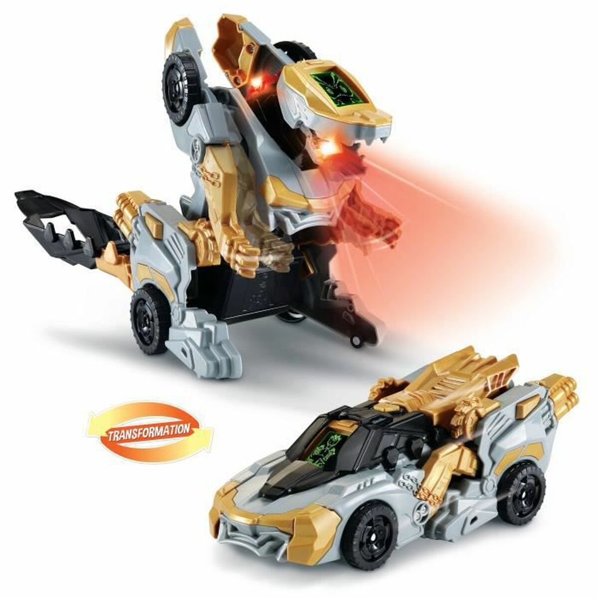 Transformer Fordon Vtech Switch & Go Dinos - Vulcanion, Mega Dragon - 2