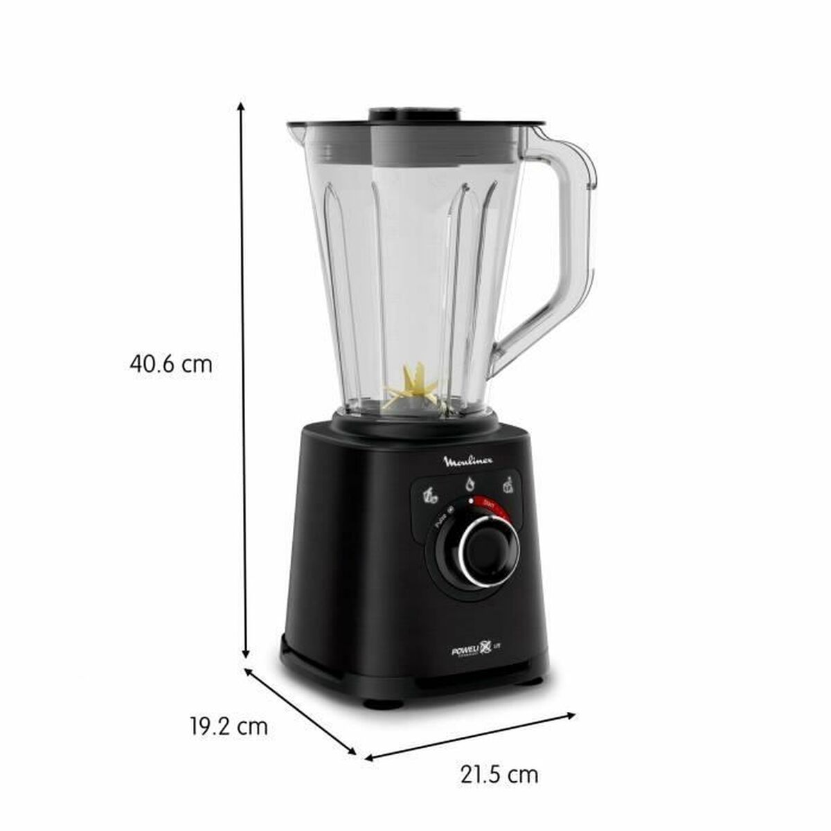 Glasmixer Moulinex LM88A810 Svart 1200 W 1,5 L 2 L - 5